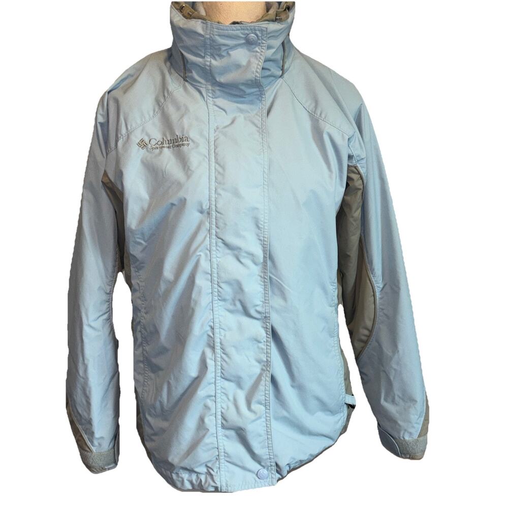 Columbia Jacket Womens Medium Small‎ Core Interchange Ski/snowboard Powder Blue